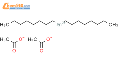 二乙酰氧二辛基锡盐结构式图片|17586-94-6结构式图片