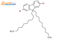 2,7-Dibromo-9,9-didecylfluorene  2,7-二溴-9,9-二癸基芴结构式图片|175922-78-8结构式图片