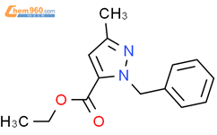 ethyl 1-benzyl-3-methyl-1H-pyrazole-5-carboxylate结构式图片|17607-79-3结构式图片