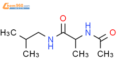 2-(乙酰基氨基)-N-(2-甲基丙基)-丙酰胺结构式图片|176249-91-5结构式图片