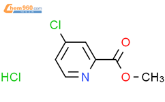 4-氯-2-吡啶甲酸甲酯盐酸盐结构式图片|176977-85-8结构式图片