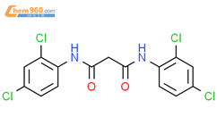 Propanediamide, N,N'-bis(2,4-dichlorophenyl)-结构式图片|17722-35-9结构式图片