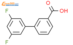 3,5-二氟-联苯-3-羧酸结构式图片|177734-83-7结构式图片