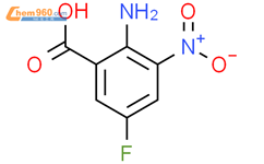 2-氨基-5-氟-3-硝基苯甲酸结构式图片|177960-62-2结构式图片
