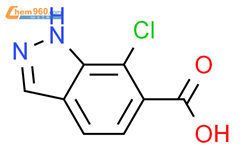7-氯-1H-吲唑-6-羧酸结构式图片|1781017-28-4结构式图片