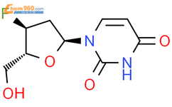 2'，3'-双脱氧-3'-氟-α-尿苷结构式图片|178374-44-2结构式图片