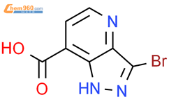 3-溴-1H-吡唑并[4,3-b]吡啶-7-羧酸结构式图片|1784272-16-7结构式图片