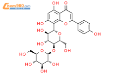 牡荆素-4''-O-葡萄糖苷结构式图片|178468-00-3结构式图片
