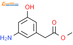 2-（3-氨基-5-羟基苯基）乙酸甲酯结构式图片|1785526-04-6结构式图片
