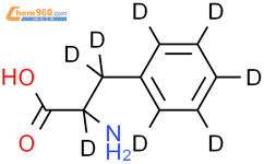 氘代L-苯丙氨酸结构式图片|17942-32-4结构式图片