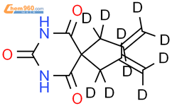 5,5-bis(1,1,2,3,3-pentadeuterioprop-2-enyl)-1,3-diazinane-2,4,6-trione结构式图片|1794884-85-7结构式图片
