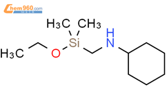 Cyclohexanamine, N-[(ethoxydimethylsilyl)methyl]-结构式图片|18023-58-0结构式图片