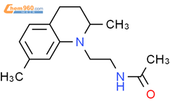 Acetamide, N-[2-(3,4-dihydro-2,7-dimethyl-1(2H)-quinolinyl)ethyl]-结构式图片|18056-52-5结构式图片