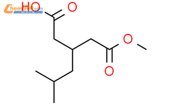 3-((methoxycarbonyl)methyl)-5-methylhexanoic acid结构式图片|181289-11-2结构式图片