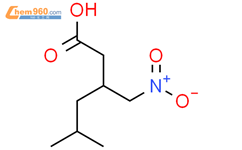 (S)-5-methyl-3-(nitromethyl)hexanoic acid结构式图片|181289-21-4结构式图片