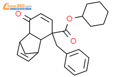 1,4-Methanonaphthalene-5-carboxylic acid, 1,4,4a,5,8,8a-hexahydro-8-oxo-5-(phenylmethyl)-, cyclohexyl ester结构式图片|1813579-81-5结构式图片
