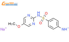 磺胺对甲氧嘧啶钠结构式图片|18179-67-4结构式图片