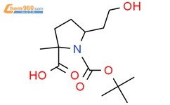 1-tert-butyl 2-methyl 5-(2-hydroxyethyl)pyrrolidine-1,2-dicarboxylate结构式图片|1822341-48-9结构式图片