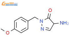 4-氨基-1-（4-甲氧基苄基）-1H-吡唑-5（4H）-酮结构式图片|1822449-89-7结构式图片