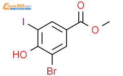 Methyl 3-bromo-5-iodo-4-hydroxybenzoate结构式图片|1822859-66-4结构式图片