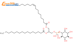1-[(2R)-3-[[(9Z)-1-氧-9-十六烷-1-基]氧]-2-[(1-氧十六烷)氧]丙基磷酸氢酯 d -肌醇结构式图片|182294-20-8结构式图片