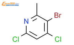 3-溴-4,6-二氯-2-甲基吡啶结构式图片|1823439-28-6结构式图片