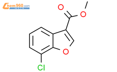 7-氯-3-苯并呋喃甲酸甲酯结构式图片|1824646-67-4结构式图片