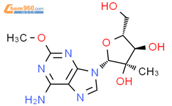2’-C-Methyl-2-methoxyadenosine结构式图片|1829554-43-9结构式图片