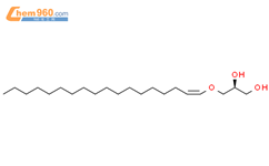 1-O-1'-（Z）-十八烯基-sn-甘油结构式图片|18330-10-4结构式图片