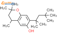 2H-1-Benzopyran-6-ol,3,4-dihydro-2,2,4-trimethyl-7-(1,1,3,3-tetramethylbutyl)-结构式图片|18403-59-3结构式图片