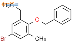 Benzene, 5-bromo-1-ethyl-3-methyl-2-(phenylmethoxy)-结构式图片|184344-91-0结构式图片