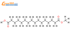 十六烷二酸单甲酯结构式图片|18451-85-9结构式图片