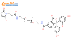 马来酰亚胺-聚乙二醇-FITC结构式图片|1845706-65-1结构式图片