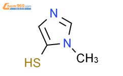 1-甲基-1H-咪唑-5-硫醇结构式图片|184590-93-0结构式图片