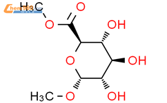 a-D-Glucopyranosiduronic acid,methyl, methyl ester结构式图片|18486-51-6结构式图片