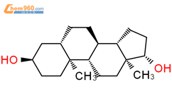 5a-雄甾烷-3a,17b-二醇结构式图片|1852-53-5结构式图片