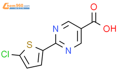 5-Pyrimidinecarboxylic acid, 2-(5-chloro-2-thienyl)-结构式图片|1858522-90-3结构式图片