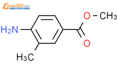 3-甲基-4-氨基苯甲酸甲酯结构式图片|18595-14-7结构式图片