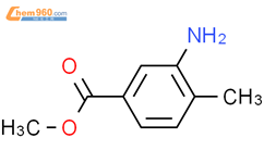 3-氨基-4-甲基苯甲酸甲酯结构式图片|18595-18-1结构式图片