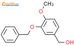 3-苄氧基-4-甲氧苄醇结构式图片|1860-60-2结构式图片