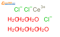 氯化铈(III) 七水合物结构式图片|18618-55-8结构式图片