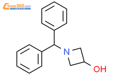 N-二苯甲基氮杂环丁烷-3-醇结构式图片|18621-17-5结构式图片