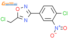 5-氯甲基-3-(4-氯-3-硝基苯基)-[1,2,4]噁二唑结构式图片|187399-90-2结构式图片