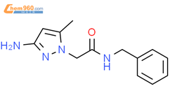1H-Pyrazole-1-acetamide, 3-amino-5-methyl-N-(phenylmethyl)-结构式图片|1880449-54-6结构式图片