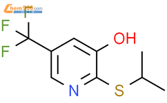 3-Pyridinol, 2-[(1-methylethyl)thio]-5-(trifluoromethyl)-结构式图片|1881288-10-3结构式图片