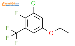 1-chloro-5-ethoxy-2-fluoro-3-(trifluoromethyl)benzene结构式图片|1881290-55-6结构式图片