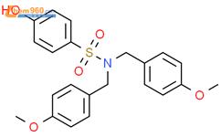 4-hydroxy-N,N-bis[(4-methoxyphenyl)methyl]benzene-1-sulfonamide结构式图片|1881290-72-7结构式图片