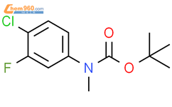 tert-butyl N-(4-chloro-3-fluorophenyl)-N-methylcarbamate结构式图片|1881290-82-9结构式图片