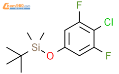 tert-butyl(4-chloro-3,5-difluorophenoxy)dimethylsilane结构式图片|1881291-32-2结构式图片