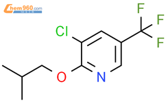 3-chloro-2-(2-methylpropoxy)-5-(trifluoromethyl)pyridine结构式图片|1881295-26-6结构式图片